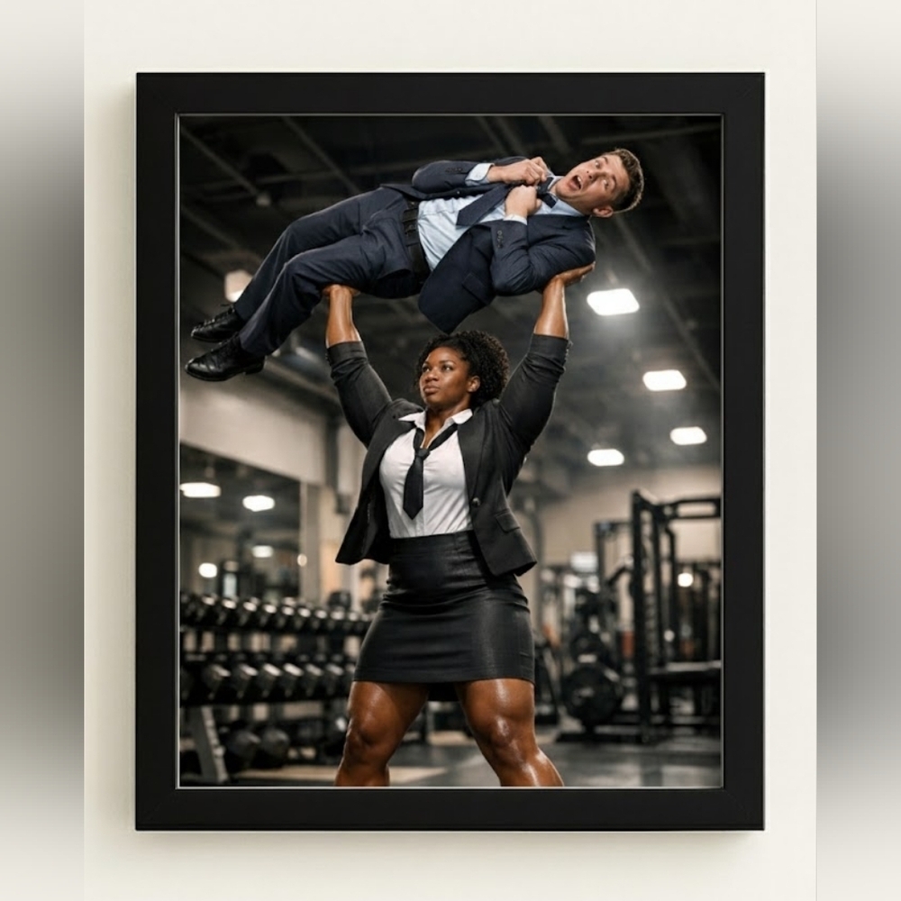 8x10 Frame – Empowering Business & Strength Artwork
